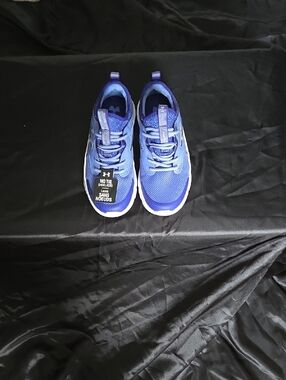 Under Armour Kids Blue No-Tie Athletic Sneakers